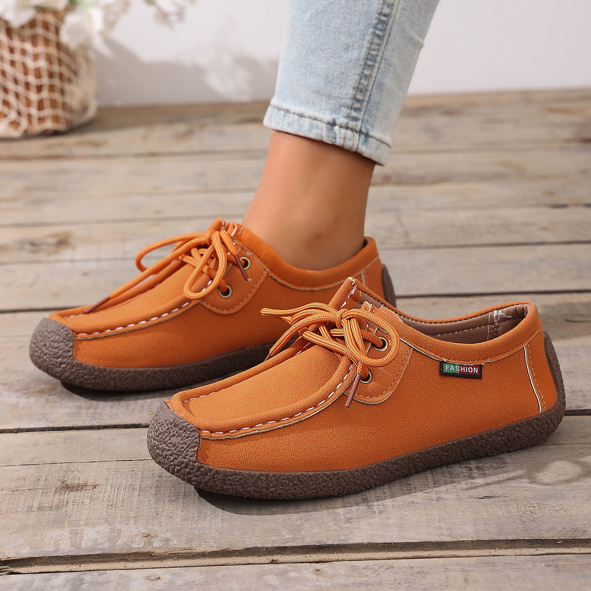 Damen Freizeit-Schuhe im lässigen Slipper-Stil mit bequemer Sohle R&B