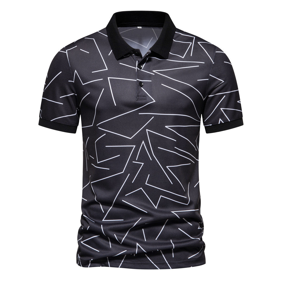 Herren Poloshirt mit modernem Grafikdesign