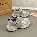 Damen Sportliche Sneakers mit atmungsaktiven Mesh-Einsätzen und stoßdämpfender Sohle R&B