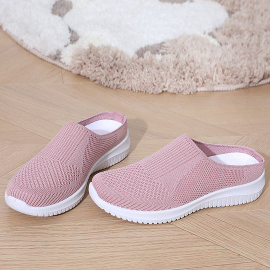 Damen bequeme und atmungsaktive Slip-On Sneaker R&B