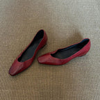 Damen elegante Ballerinas mit R&Brnem Spitzendesign R&B