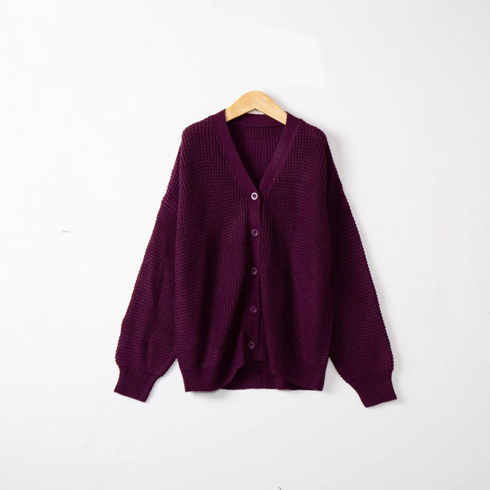 Damen Strickjacke mit strukturiertem Muster und praktischen Knopfdetails