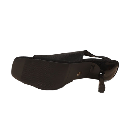 Damen elegante Slingback-Pantoletten mit funkelndem Schmuckdetail R&B