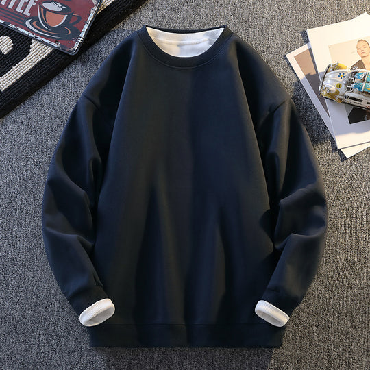 Damen Komfortabler Sweatshirt mit kontrastierenden Ärmeln R&B
