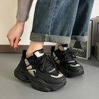 Damen Chunky Sneakers mit atmungsaktivem Obermaterial und stylishen Akzenten R&B