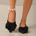 Damen Slingback-Ballerinas mit dekorativem Schleifen-Detail und komfortabler Sohle R&B