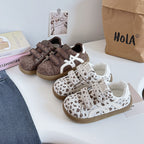 Damen Modische Sneaker mit Klettverschluss und tierischem Design