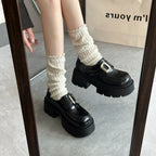 Damen Chunky Schnürschuhe mit modischer Schnallen-Applikation R&B