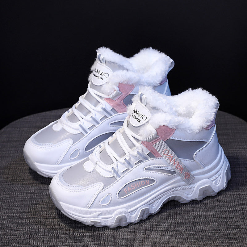 Damen Winter Sneakers mit kuscheligem Futter und rutschfester Sohle R&B