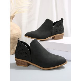 Damen Modische Stiefeletten mit luftigen Cut-Outs R&B