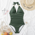 Damen Eleganter Bademode-Einteiler mit raffinierten Rüschendetails R&B