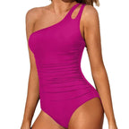 Damen One-Shoulder Badeanzug R&B
