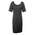 Damen Elegantes Blusen-Kleid mit floralen Spitze-Ärmeln und schwingendem Saum R&B