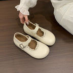 Damen Mary Jane Schuhe mit dekorativer Schnalle und eleganter Spitze R&B