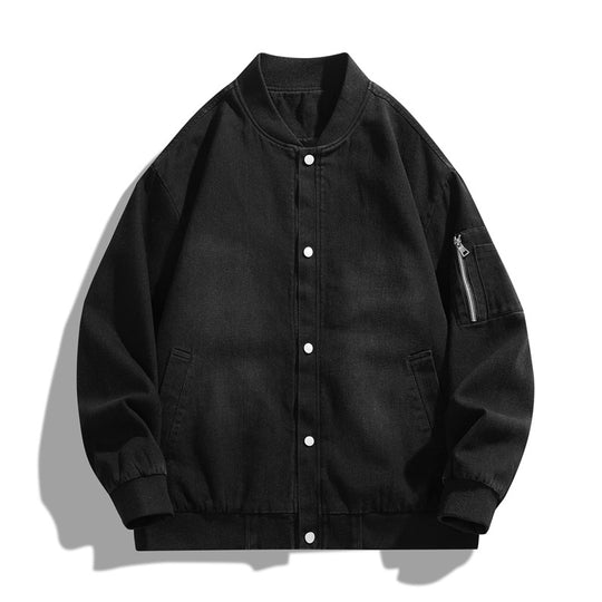 Herren lässige Bomberjacke mit praktischen Taschen und thermoregulierendem Innenfutter R&B