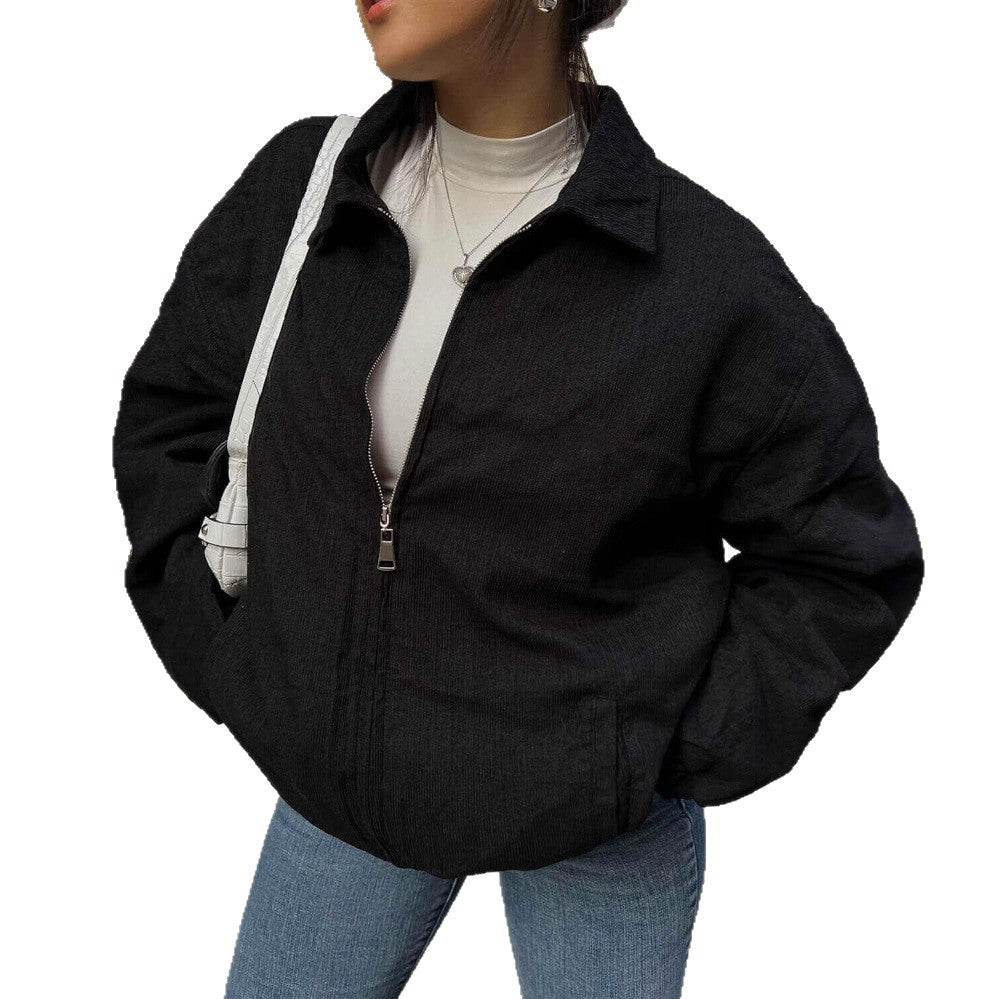 Damen Lässige Oversized-Jacke mit praktischen Taschen und elegantem Schnitt R&B