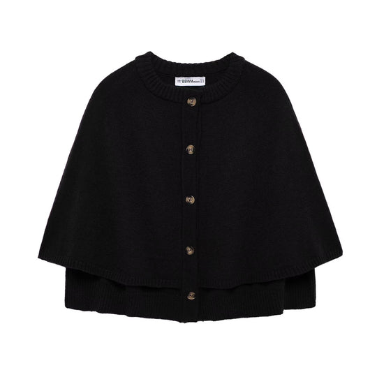 Damen Strick Poncho R&B