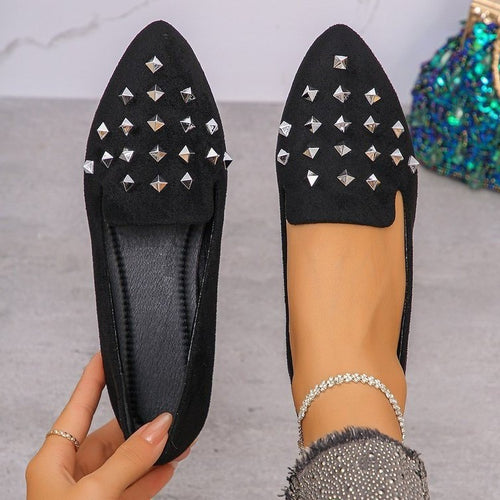 Damen elegante Slipper mit funkelnden Strass-Applikationen R&B