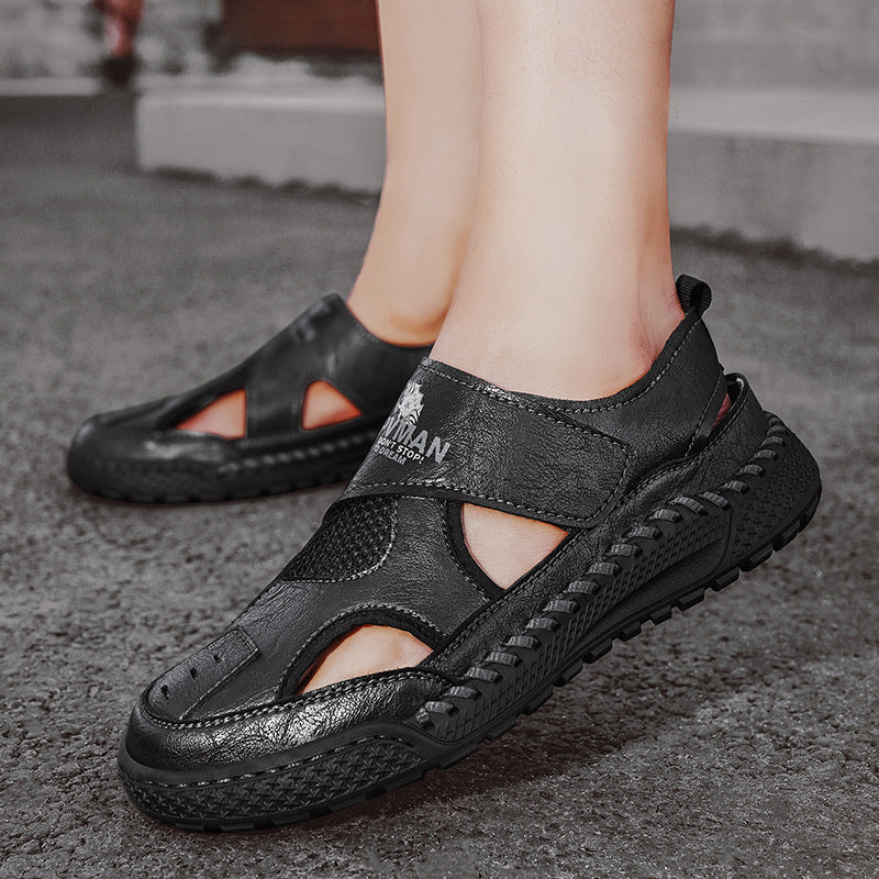 Herren Sandalen mit atmungsaktiver Oberseite und rutschfester Sohle R&B