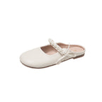 Damen praktische Ballerina-Schuhe mit Perlenverzierung R&B