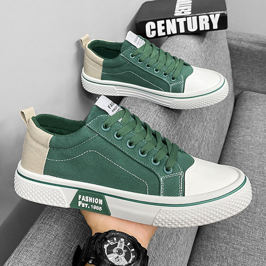 Damen trendige Sneakers im modernen Streetstyle mit robustem Canvas-Obermaterial und rutschfester Sohle R&B