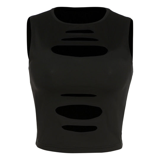 Damen Cut-Out Crop-Top R&B