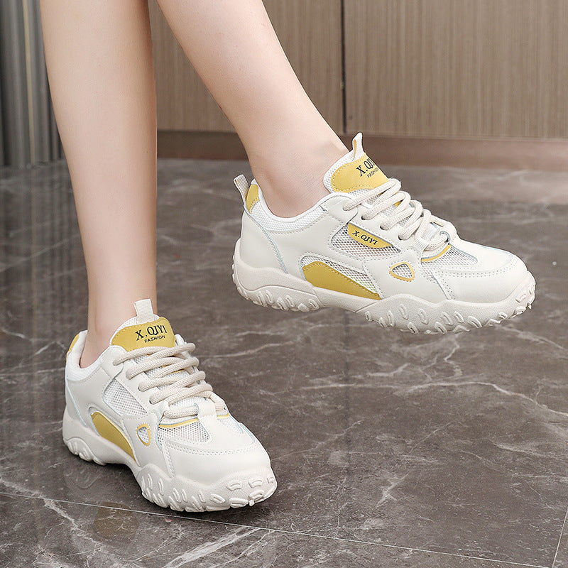 Damen Sportliche Freizeitsneaker mit atmungsaktiven Mesh-Einsätzen und griffiger Laufsohle R&B