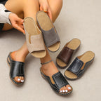 Damen Komfortable Mules mit verstellbarem Riemen