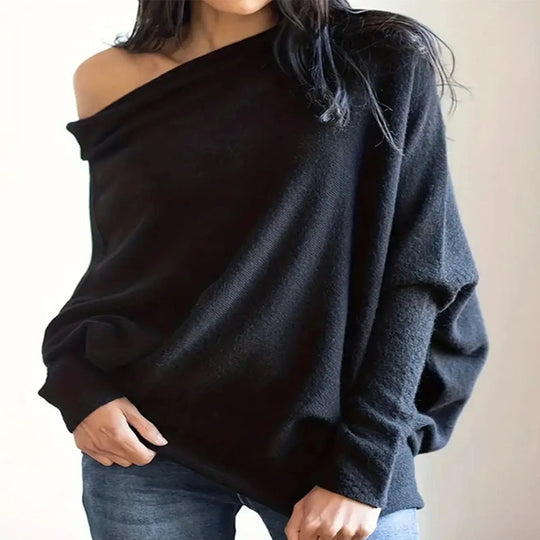Damen lässiger Schal-Pullover R&B