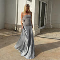 Damen Elegantes Maxikleid mit schmalem Oberteil R&B