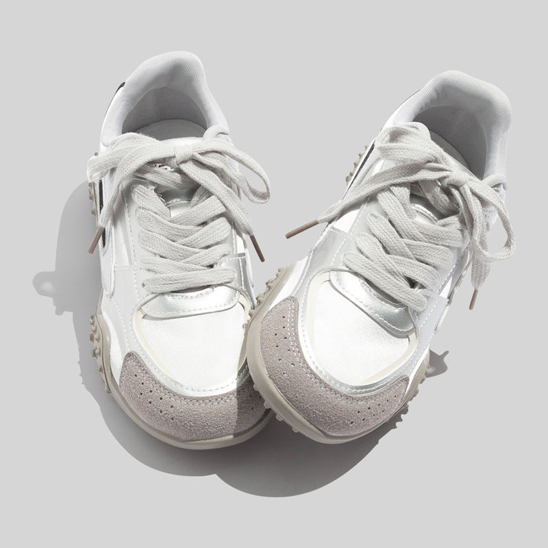 Damen Sportliche Sneakers mit atmungsaktiver Oberflächenstruktur und rutschfester Sohle
