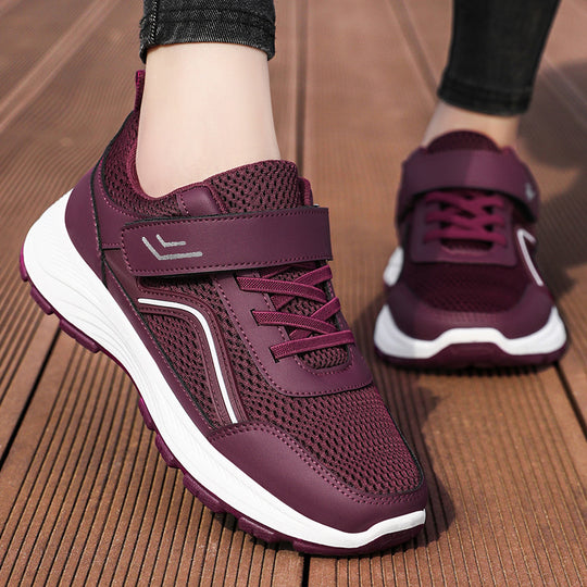 Damen Sportliche Freizeitschuhe mit rutschfestem Klettverschluss R&B