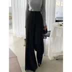 Damen elegante weite Hose mit Falten R&B