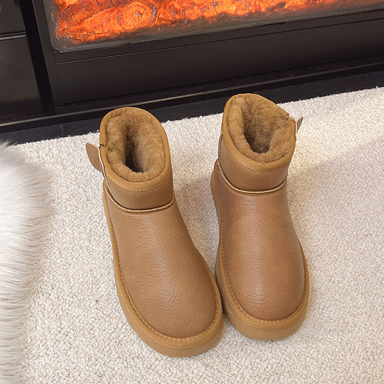 Damen bequeme Winterstiefel mit rutschfester Sohle und isolierender Polsterung R&B