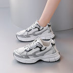 Damen sportliche Laufschuhe mit atmungsaktiver Mesh-Oberfläche und dämpfender Sohle R&B