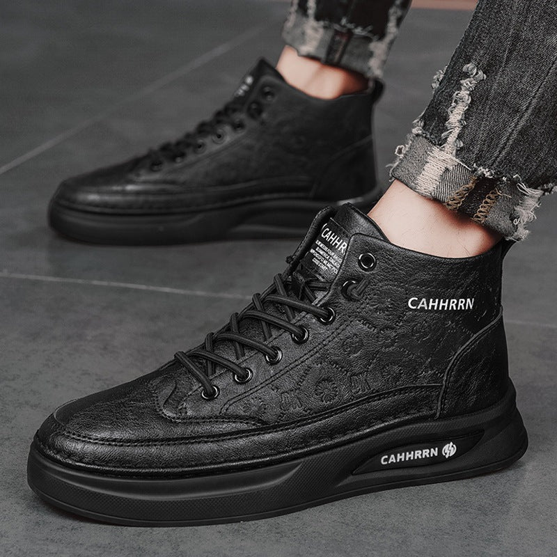 Damen Modische High-Top Sneakers mit atmungsaktiver Oberflächenstruktur R&B