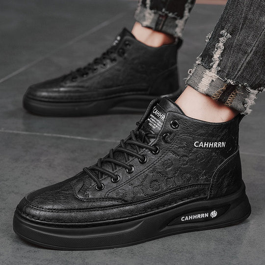 Damen Modische High-Top Sneakers mit atmungsaktiver Oberflächenstruktur R&B