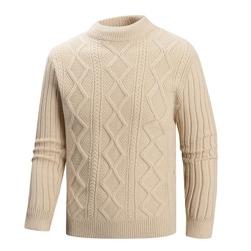 Herren Pullover aus strukturiertem Strickmaterial R&B