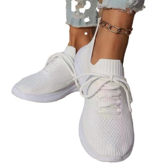 Damen Atmungsaktive Sneaker mit elastischem Strick-Obermaterial und stützendem Fußbett R&B