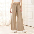 Damen Weit geschnittene Sommerhose mit hochwertigem Bund und eleganter Schleifendetail R&B