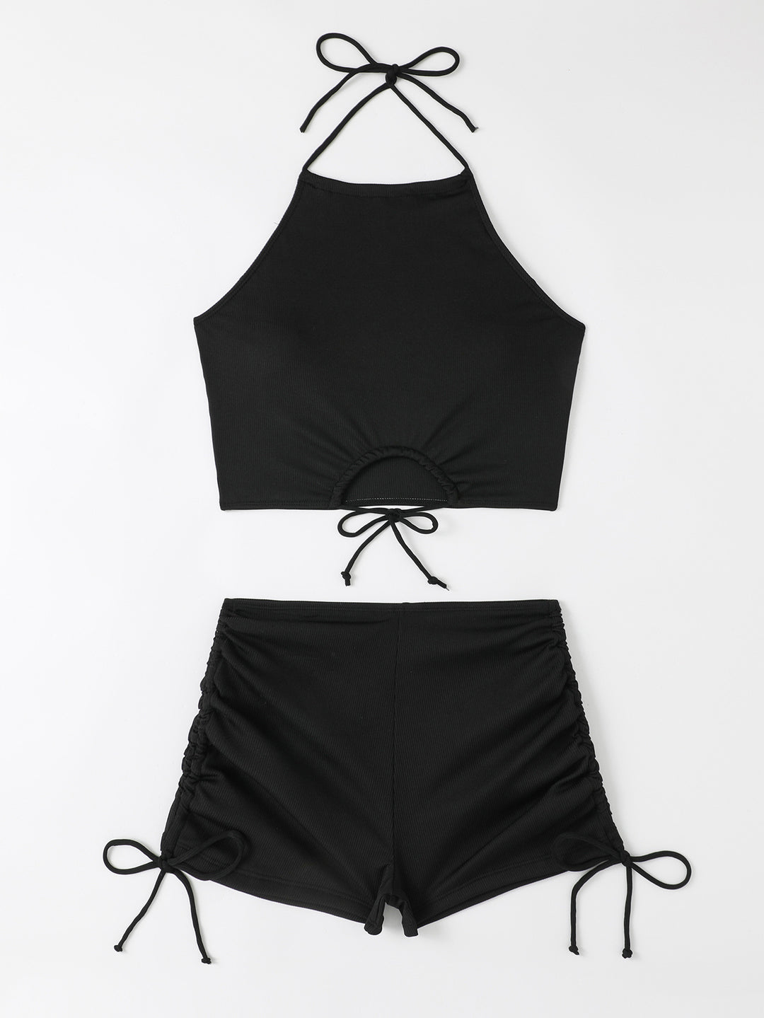 Damen Freizeit-Bikini-Set mit Raffungen R&B