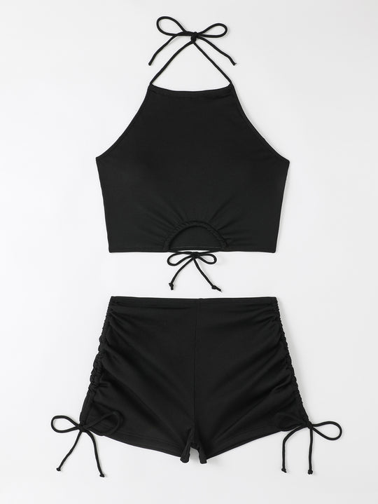 Damen Freizeit-Bikini-Set mit Raffungen R&B