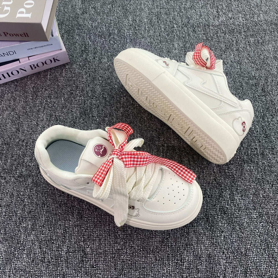 Damen Sneakers mit süßem Tierdesign und flauschigen Details R&B