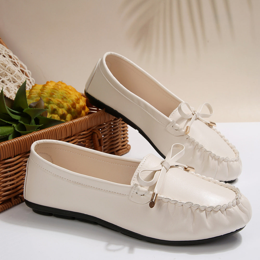 Damen Mokassins mit elegantem Schleifen-Detail und komfortabler Sohle R&B