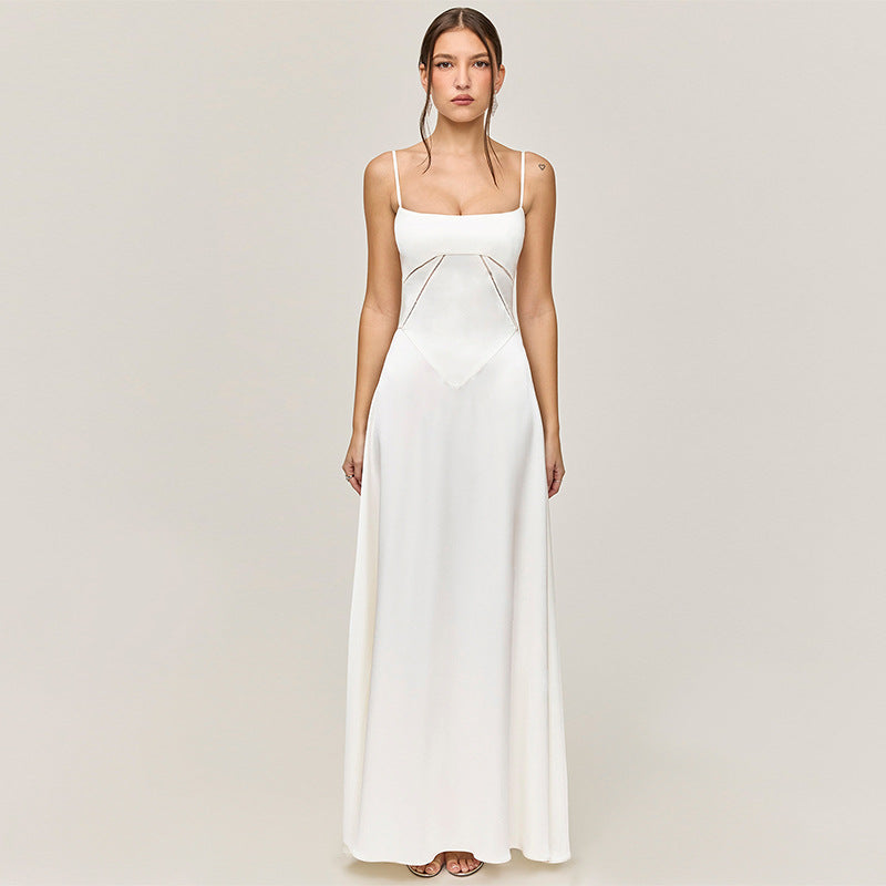 Damen Elegantes Abendkleid mit tailliertem Schnitt und schwingendem Rock R&B