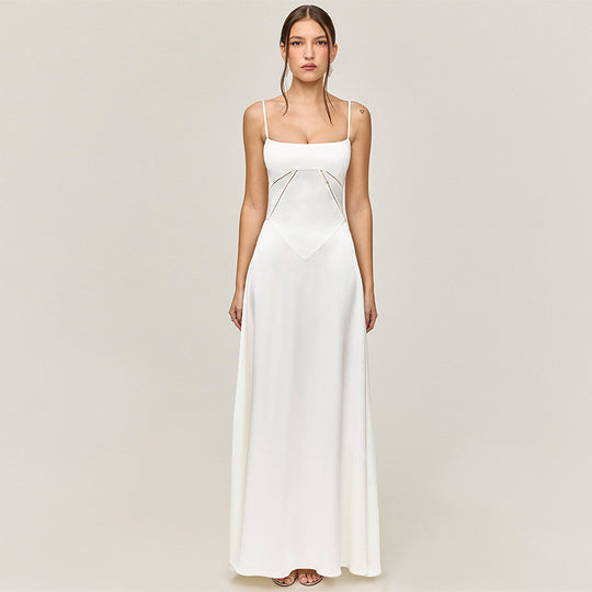 Damen Elegantes Abendkleid mit tailliertem Schnitt und schwingendem Rock R&B