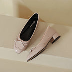 Damen elegante Ballerinas mit dekorativem Schleifendetail