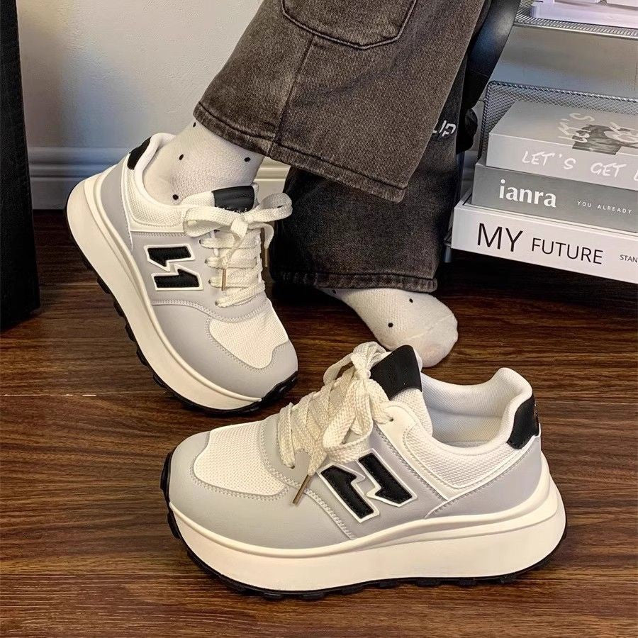 Damen Plattform Sneakers mit ergonomischer Dämpfung und trendigem Design R&B