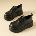 Damen Chunky Plateau Sneakers mit modischem Kunstleder-Obermaterial R&B