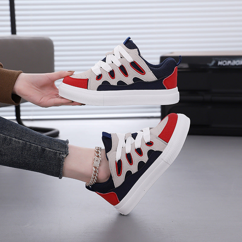 Damen modische Sneakers mit elastischen Schnürsystem und atmungsaktiver Oberfläche R&B